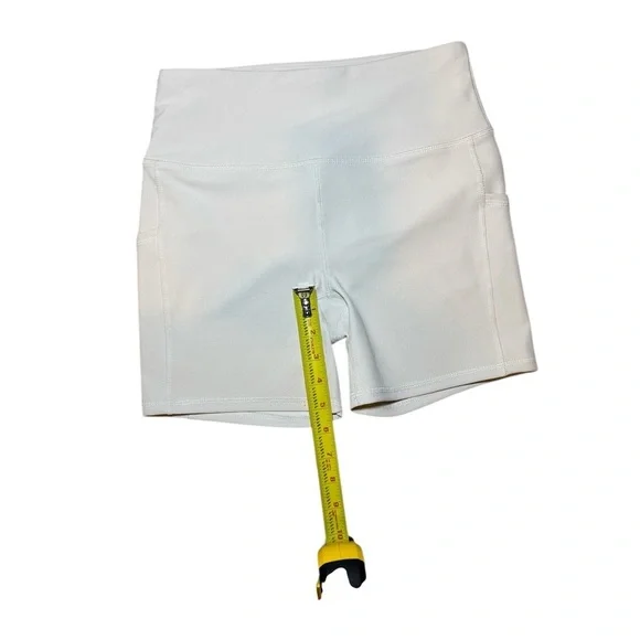 RBX Woman’s Cream Ribbed Bike Short Size Small - Picture 5 of 8